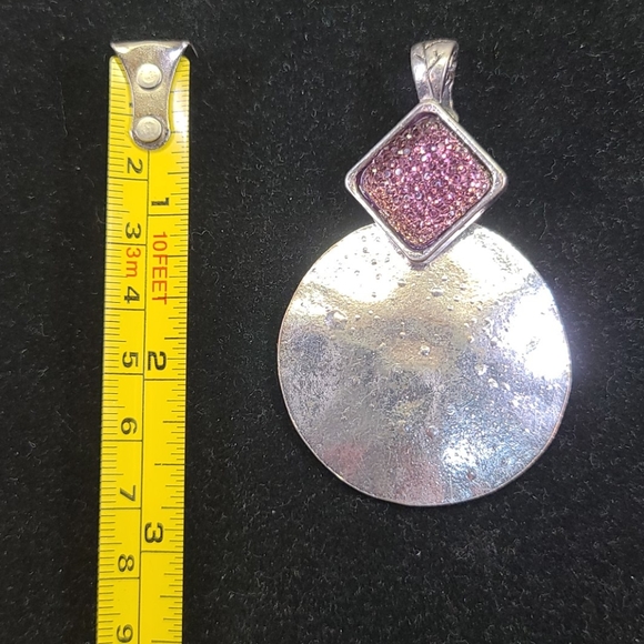 PENDANT PURPLE silver/Black tone. - Picture 7 of 9